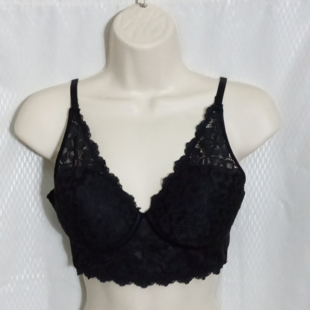 Maidenform Women's Bra 34C, Black, Pre-owned